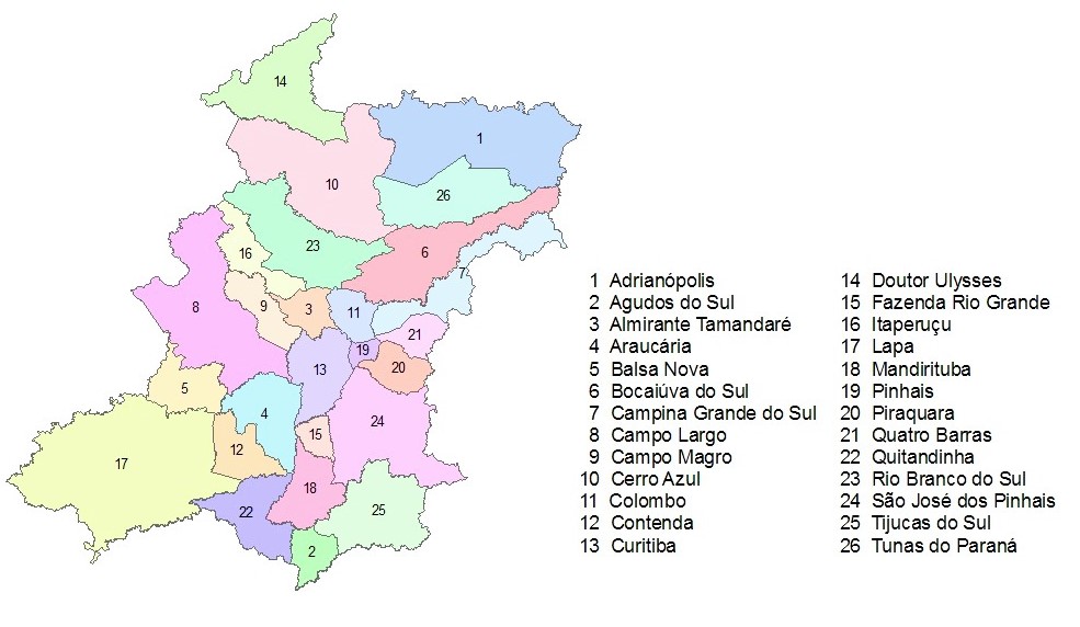 Evento irá debater o futuro da Região Metropolitana de Curitiba